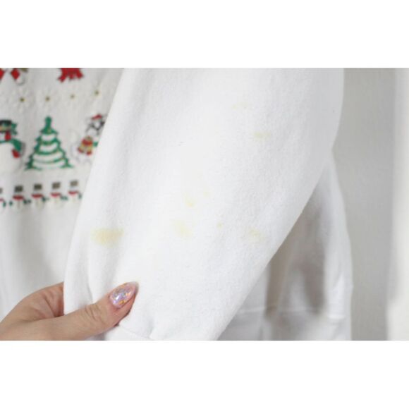 Vintage Crazy Cat Lady Christmas Sweatshirt XL - Picture 3 of 5